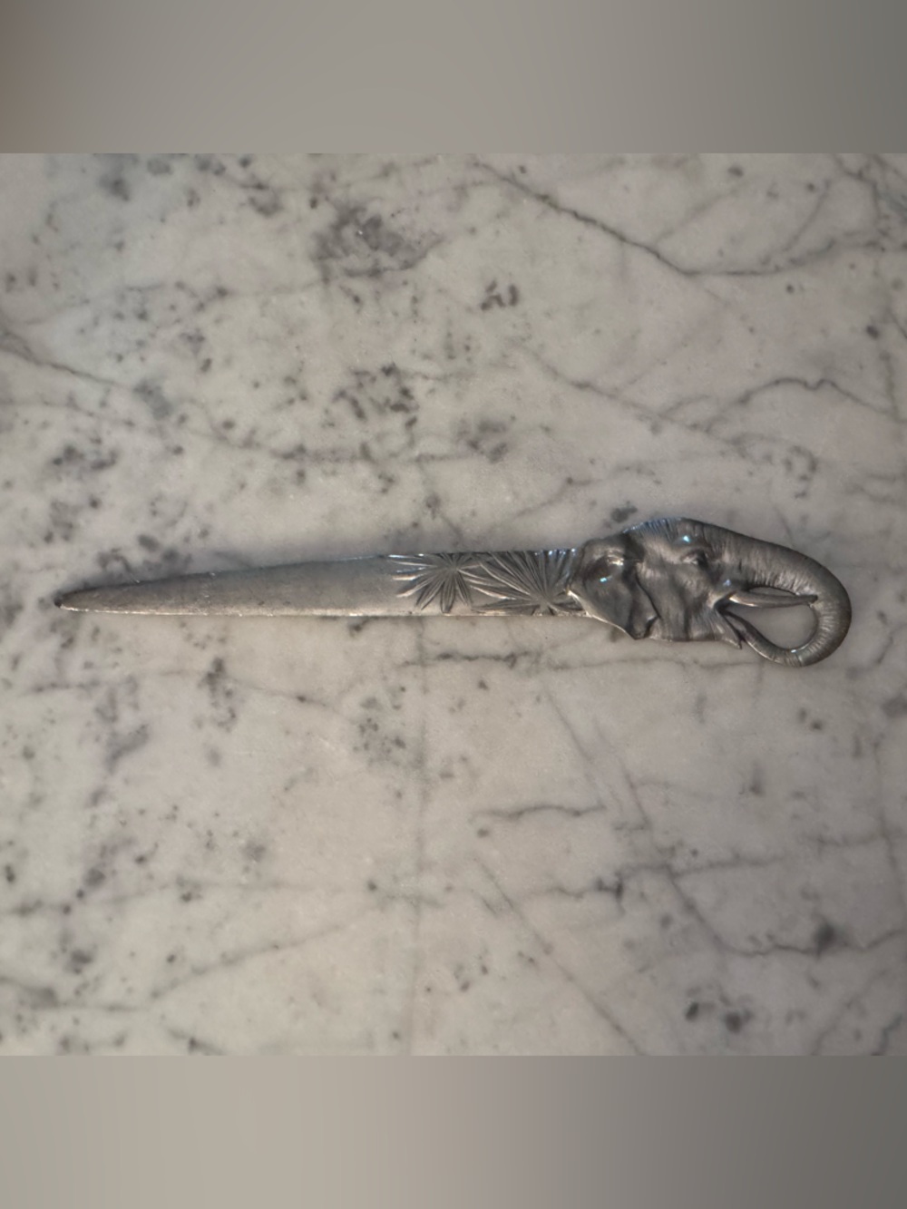 Pewter letter opener, like new, 12 inches